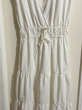 Rails White Tiered Midi Dress